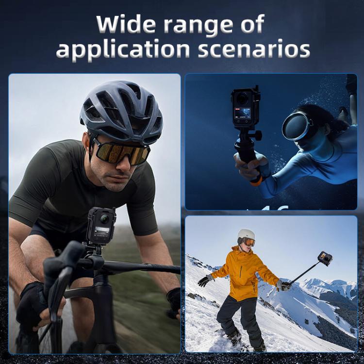 For DJI Osmo 360 YELANGU Metal Protective Cage Expansion Frame with Horizontal Mount Base, For DJI Osmo 360 Cage with Horizontal Mount Base