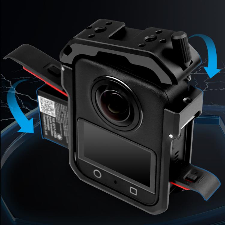 For DJI Osmo 360 YELANGU Metal Protective Cage Expansion Frame with Horizontal Mount Base, For DJI Osmo 360 Cage with Horizontal Mount Base