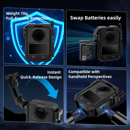 For DJI Osmo 360 YELANGU Metal Protective Cage Expansion Frame, For DJI Osmo 360 Cage