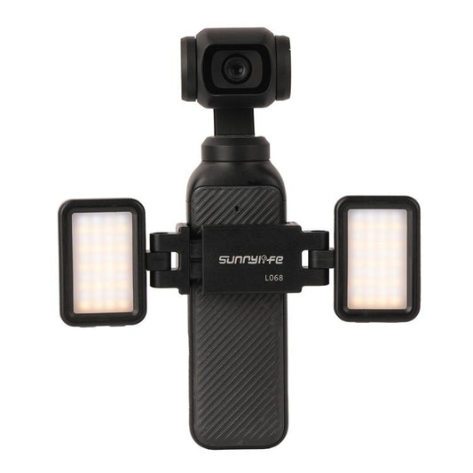 For DJI Osmo Pocket 3 Sunnylife Adjustable LED Video Light Quick-Release Fill Light Tri-Color Dimmable Portable Fill Lamp