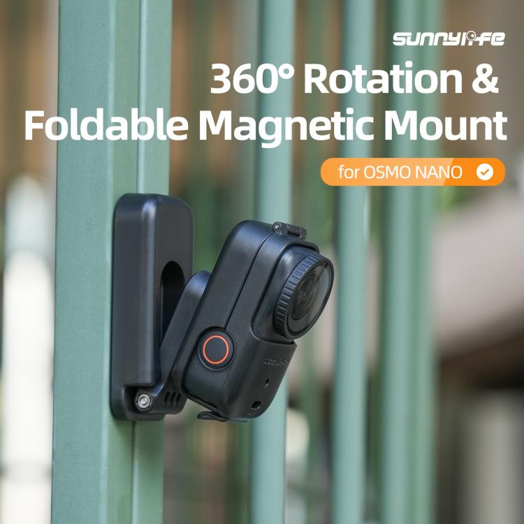 For DJI Osmo Nano Sunnylife Magnetic Mount 360 Degreee Rotation Angles Adjustable Tabletop Base Bracket, ON-DZ063 Magnetic Mount
