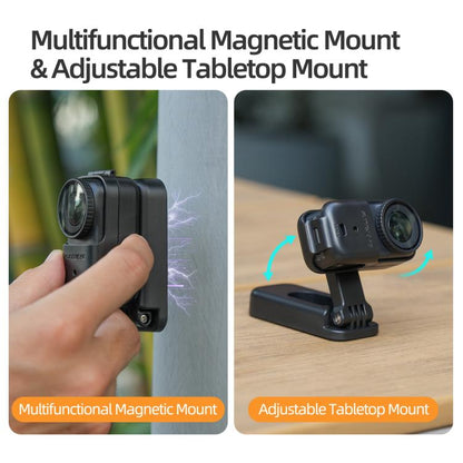 For DJI Osmo Nano Sunnylife Magnetic Mount 360 Degreee Rotation Angles Adjustable Tabletop Base Bracket, ON-DZ063 Magnetic Mount