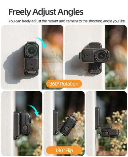 For DJI Osmo Nano Sunnylife Magnetic Mount 360 Degreee Rotation Angles Adjustable Tabletop Base Bracket, ON-DZ063 Magnetic Mount