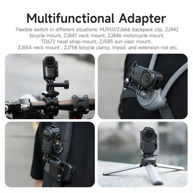 For DJI Osmo Nano Sunnylife Foldable Vertical-Horizontal Adapter Mount Protective Frame Mounting Brackets Housing Cover, ON-BK065 Vertical-Horizontal Frame