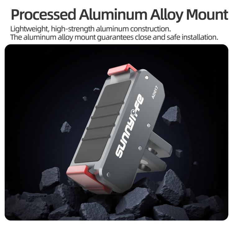 Sunnylife Metal Magnetic Quick Release Adapter Mount Foldable Cam Stand 1/4 Adapter For DJI Osmo Nano / Osmo 360 / Action 5 Pro / 4 / 3, AD017 For DJI Osmo Nano / Osmo 360