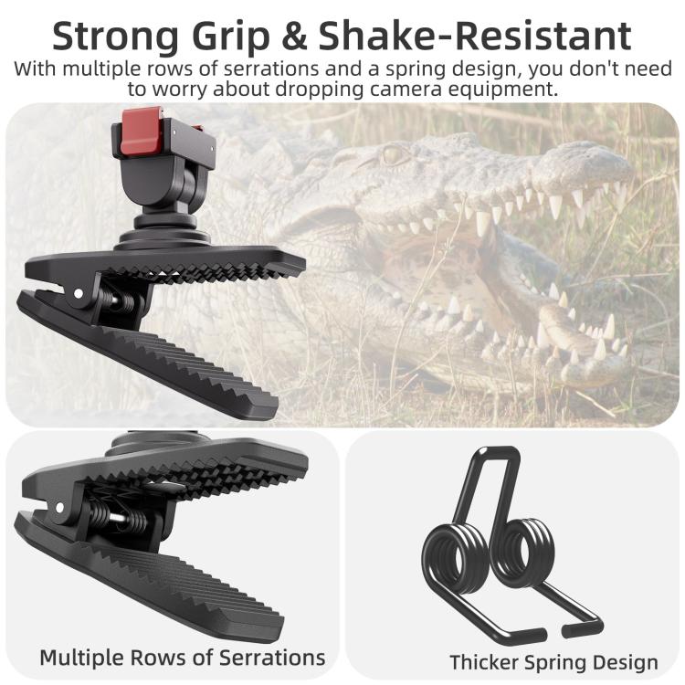 Pour DJI Osmo Pocket 4 / 3 Sunnylife Clip de Sac à Dos Réglable à Fixation Magnétique Rapide Pince de Caméra d'Action Support Vertical-Horizontal, Pour DJI Osmo Pocket 4 / 3 Support Vertical-Horizontal
