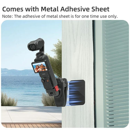 Pour DJI Osmo Pocket 4 / 3 Sunnylife Clip de Sac à Dos Réglable à Fixation Magnétique Rapide Pince de Caméra d'Action Support Vertical-Horizontal, Pour DJI Osmo Pocket 4 / 3 Support Vertical-Horizontal