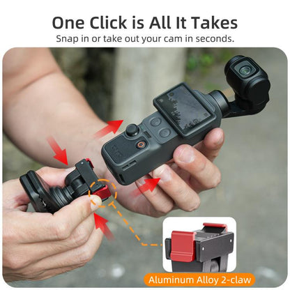 Pour DJI Osmo Pocket 4 / 3 Sunnylife Clip de Sac à Dos Réglable à Fixation Magnétique Rapide Pince de Caméra d'Action Support Vertical-Horizontal, Pour DJI Osmo Pocket 4 / 3 Support Vertical-Horizontal