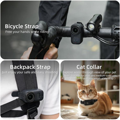 For DJI Osmo Nano Sunnylife Wristband Expansion Band Silicone Protective Cover Backpack Bicycle Strap Cat Collar, For DJI Osmo Nano Body Cover