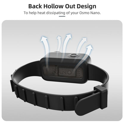For DJI Osmo Nano Sunnylife Wristband Expansion Band Silicone Protective Cover Backpack Bicycle Strap Cat Collar, For DJI Osmo Nano Body Cover