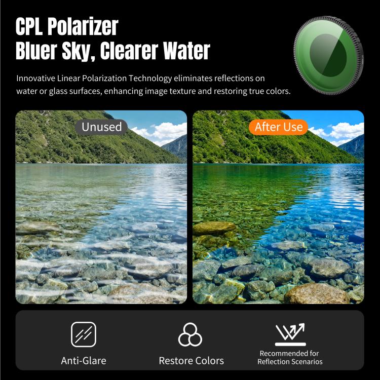 For DJI Osmo Nano STARTRC CPL Camera Lens Filter