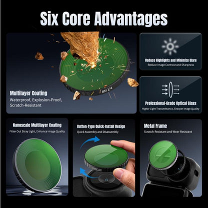 For DJI Osmo Nano  STARTRC Black Mist 1/4 Camera Lens Filter, Black Mist 1/4
