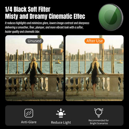 For DJI Osmo Nano  STARTRC Black Mist 1/4 Camera Lens Filter, Black Mist 1/4
