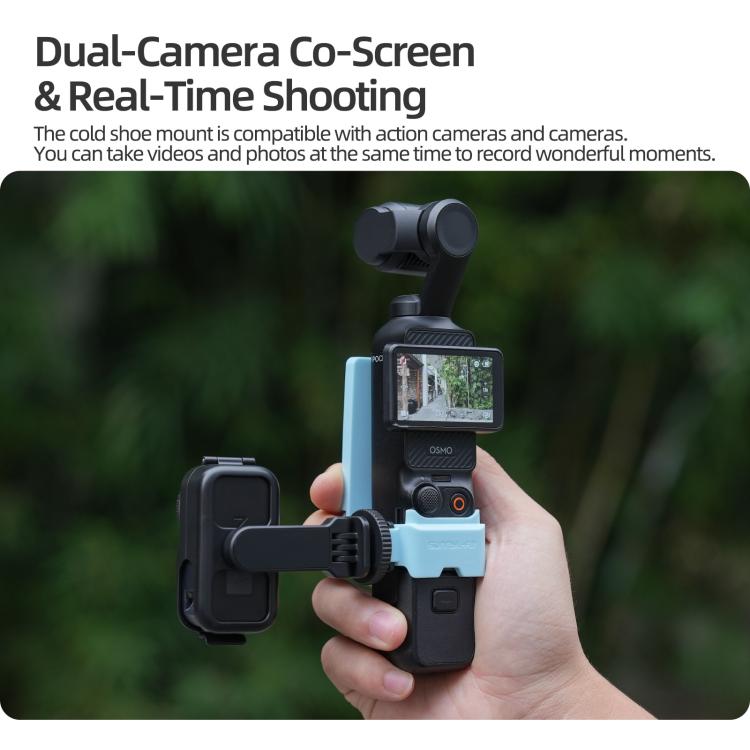 For DJI Osmo Nano 360 Rotation Adjustable Cold Shoe Vertical-Horizontal Adapter Mount Protective Frame Mounting Brackets Housing Cover, For DJI Osmo Nano