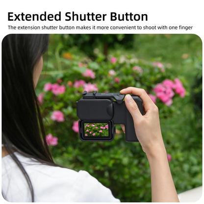 For DJI Osmo Nano Sunnylife Integrated Street Photography Handle Ergonomic Hand Grip Quick Release Shutter Handle, For DJI Osmo Nano