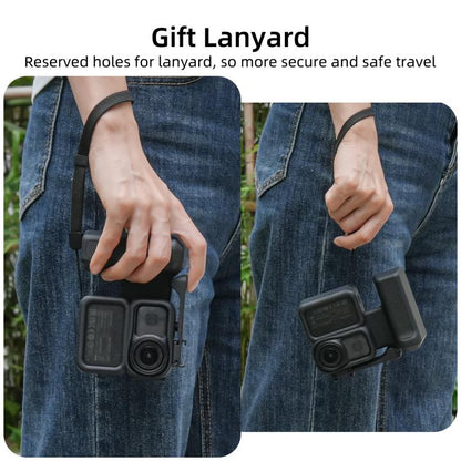 For DJI Osmo Nano Sunnylife Integrated Street Photography Handle Ergonomic Hand Grip Quick Release Shutter Handle, For DJI Osmo Nano