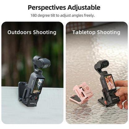 For DJI Osmo Pocket 4 / 3 Sunnylife Multifunctional Magnetic Mount Tabletop Base Bracket Angles Adjustable Stand, OP4-ZJ152
