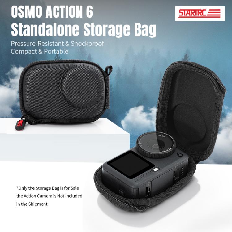 For DJI Osmo Action 6 STARTRC Camera PU Carry Box Storage Bag, For DJI Osmo Action 6