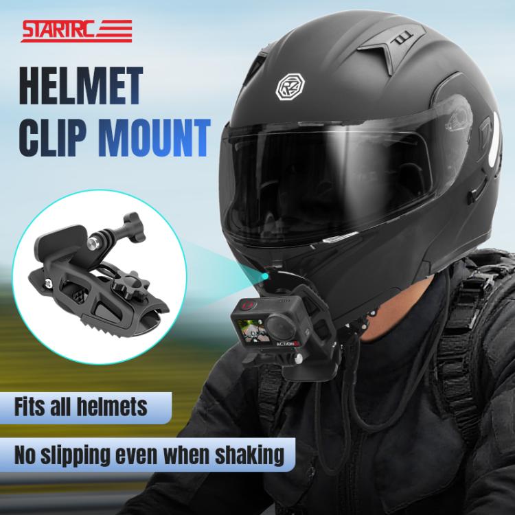 STARTRC Helmet Chin Mount Clip For GoPro, Insta360, DJI and Other Action Cameras, Helmet Chin Clip