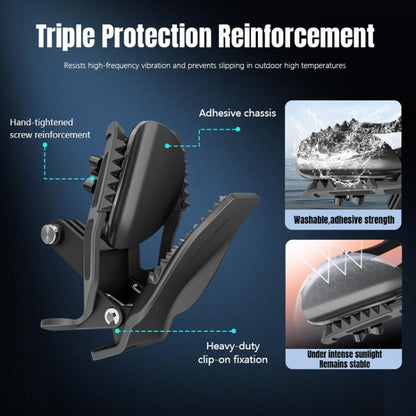 STARTRC Helmet Chin Mount Clip For GoPro, Insta360, DJI and Other Action Cameras, Helmet Chin Clip