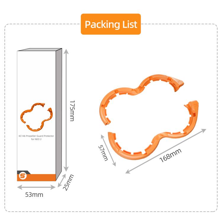 For DJI Neo 2 Sunnylife Colorful Propeller Guard Protector Prop Bumper Ring Anti-Collision Protective Cover