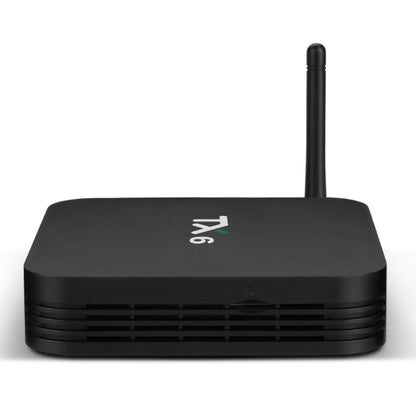 TX6 HD TV Box Media Player, Android 7.1 / 9.0 System, Allwinner H6, up to 1.5GHz, Quad-core ARM Cortex-A53, 2GB + 16GB, Support Bluetooth, WiFi, RJ45, US Plug, 2GB+16GB
