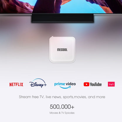 MECOOL KM2 4K Smart TV BOX Android 10.0 Media Player with Remote Control, Amlogic S905X2 Quad Core ARM Cortex A55, RAM: 2GB, ROM: 8GB, Support Bluetooth, HDMI, TF Card, US Plug, KM2