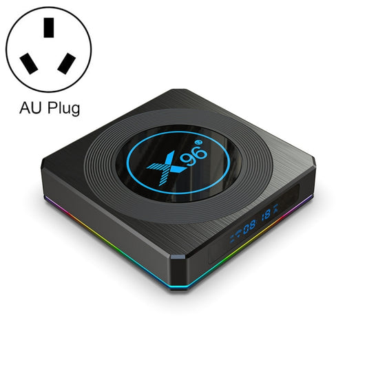 X96 X4 8K Smart TV BOX Android 11.0 Media Player with Remote Control, Amlogic S905X4 Quad Core ARM Cortex A55, RAM: 4GB, ROM: 32GB, Support 100M, Dual Band WiFi, Bluetooth, EU Plug, 4GB+32GB