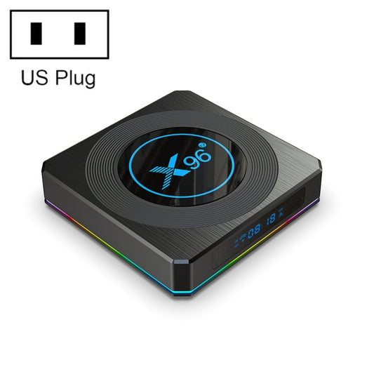 X96 X4 8K Smart TV BOX Android 11.0 Media Player with Remote Control, Amlogic S905X4 Quad Core ARM Cortex A55, RAM: 4GB, ROM: 32GB, Support 1000M, Dual Band WiFi, Bluetooth, EU Plug, 4GB+32GB