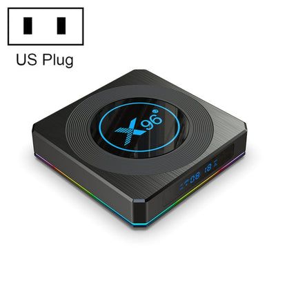 X96 X4 8K Smart TV BOX Android 11.0 Media Player with Remote Control, Amlogic S905X4 Quad Core ARM Cortex A55, RAM: 4GB, ROM: 64GB, Support 1000M, Dual Band WiFi, Bluetooth, EU Plug, 4GB+64GB