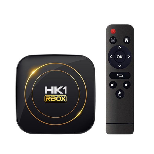 HK1 RBOX-H8S 4K Ultra HD Android 12.0 Smart TV Box met afstandsbediening, Allwinner H618 Quad-Core, 4GB + 32GB, 4GB + 32GB
