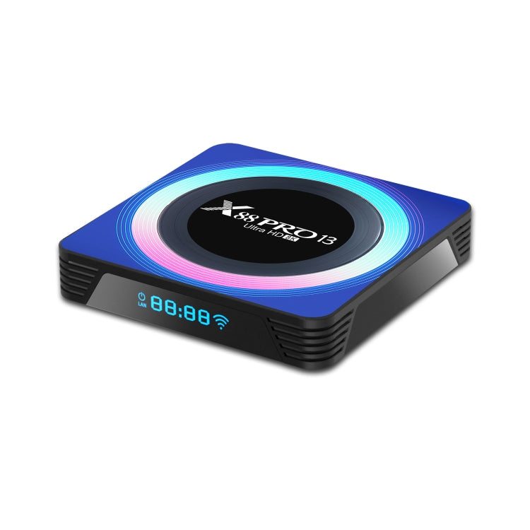 Acrylic X88 Pro 13 8K Ultra HD Android 13.0 Smart TV Box with Remote Control, RK3528 Quad-Core, 2GB+16GB, 2GB+16GB