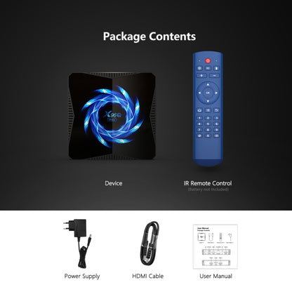 TANIX X96Q Max 4K Smart TV BOX Android 10 Media Player with Remote Control, Quad Core Allwinner H616, RAM: 4GB, ROM: 64GB, 2.4GHz/5GHz WiFi, EU Plug