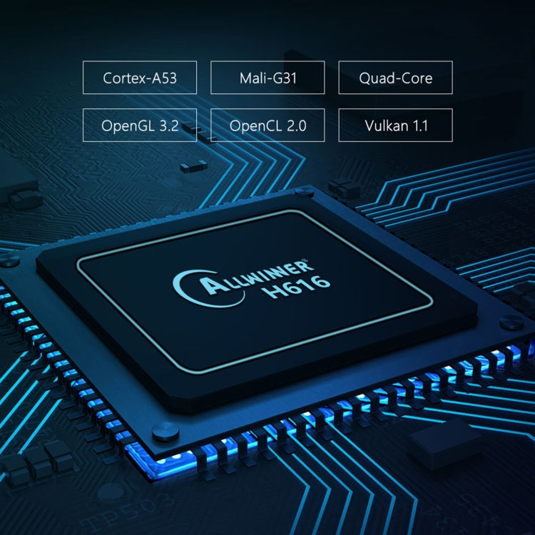 TANIX X96Q Max 4K Smart TV BOX Android 10 Media Player with Remote Control, Quad Core Allwinner H616, RAM: 4GB, ROM: 64GB, 2.4GHz/5GHz WiFi, EU Plug