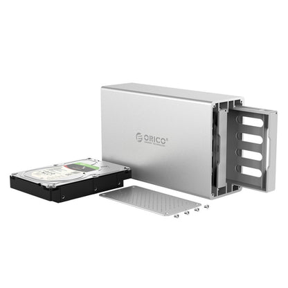 ORICO Honeycomb Series WS200RC3 SATA 3.5 inch 20TB USB 3.1 USB-C / Type-C Dual Bays Aluminum Alloy HDD / SSD Enclosure with Raid, SATA 3.5 inch 20TB USB 3.1 USB-C / Type-C Dual Bays with Raid