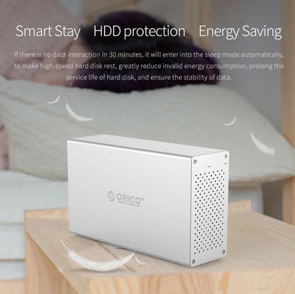 ORICO Honeycomb Series WS500U3 SATA 3.5 inch 50TB USB 3.0 5 Bays Aluminum Alloy HDD / SSD Enclosure, USB 3.0 5 Bays