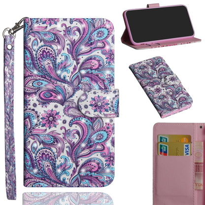 3D Painting Pattern Coloured Drawing Horizontal Flip TPU + PU Leather Case with Holder & Card Slots & Wallet, For LG Q60 / K50, For Google Pixel 3A, For Google Pixel 3A XL