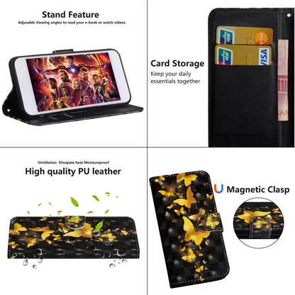 3D Painting Pattern Coloured Drawing Horizontal Flip TPU + PU Leather Case with Holder & Card Slots & Wallet, For Google Pixel 3, For Google Pixel 3 XL, For Google Pixel 3a, For Google Pixel 3a XL