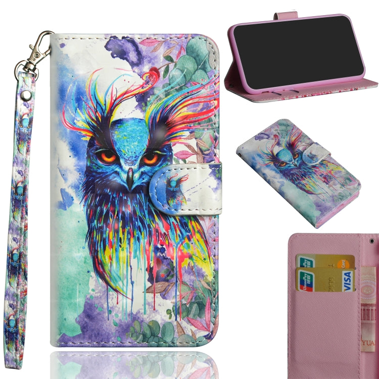 3D Painting Pattern Coloured Drawing Horizontal Flip TPU + PU Leather Case with Holder & Card Slots & Wallet, For Google Pixel 3, For Google Pixel 3 XL, For Google Pixel 3a, For Google Pixel 3a XL