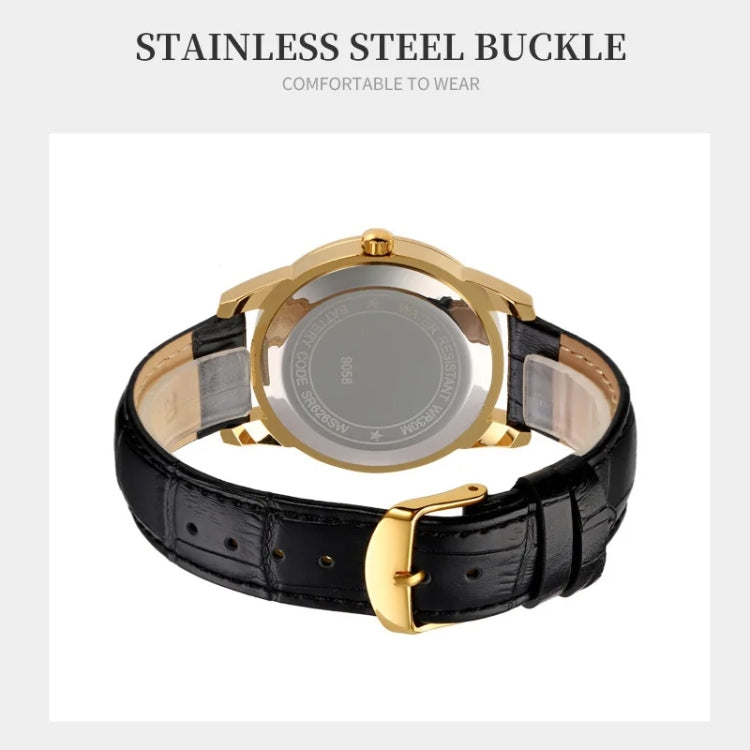 SKMEI 9058 Montre-bracelet à quartz multifonctionnelle étanche à coque argentée, EDA00092301A, EDA00092301B, EDA00092301C, EDA00092301D, EDA00092301E, EDA00092301F
