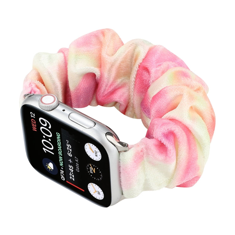 Flannel Hair Ring Replacement Strap Watchband, For Apple Watch Ultra 49mm / Series 8&7 45mm / SE 2&6&SE&5&4 44mm / 3&2&1 42mm, For Apple Watch Series 7 45mm / 6 & SE & 5 & 4 44mm / 3 & 2 & 1 42mm���������������������������������������������������������...