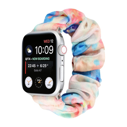 Flannel Hair Ring Replacement Strap Watchband, For Apple Watch Ultra 49mm / Series 8&7 45mm / SE 2&6&SE&5&4 44mm / 3&2&1 42mm, For Apple Watch Series 7 45mm / 6 & SE & 5 & 4 44mm / 3 & 2 & 1 42mm���������������������������������������������������������...