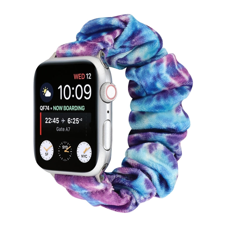 Flannel Hair Ring Replacement Strap Watchband, For Apple Watch Ultra 49mm / Series 8&7 45mm / SE 2&6&SE&5&4 44mm / 3&2&1 42mm, For Apple Watch Series 7 45mm / 6 & SE & 5 & 4 44mm / 3 & 2 & 1 42mm���������������������������������������������������������...