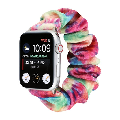Flannel Hair Ring Replacement Strap Watchband, For Apple Watch Ultra 49mm / Series 8&7 45mm / SE 2&6&SE&5&4 44mm / 3&2&1 42mm, For Apple Watch Series 7 45mm / 6 & SE & 5 & 4 44mm / 3 & 2 & 1 42mm���������������������������������������������������������...