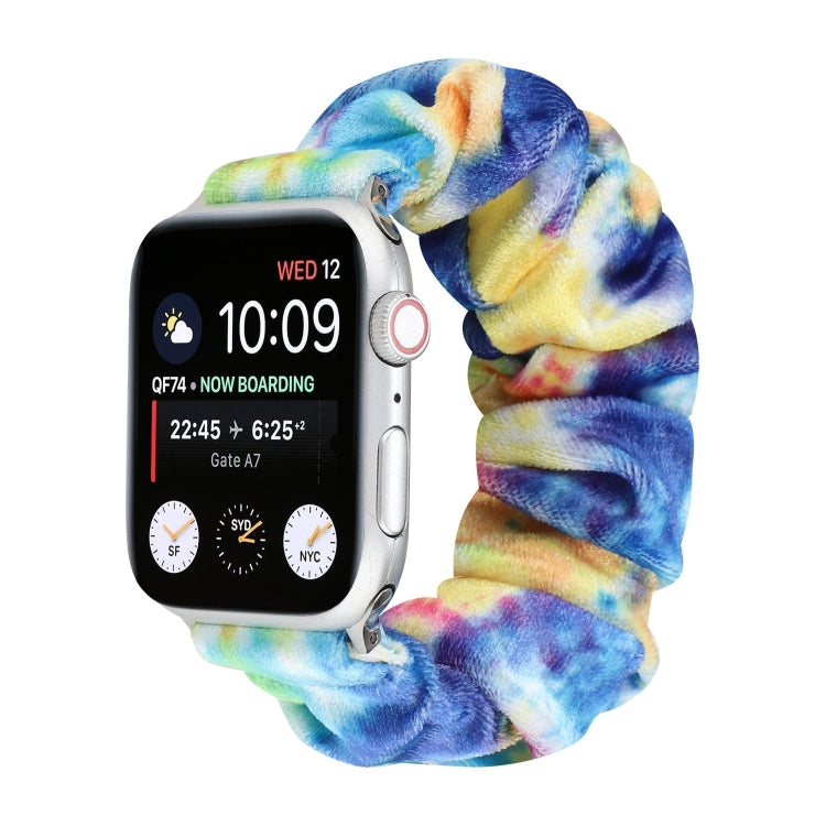 Flannel Hair Ring Replacement Strap Watchband, For Apple Watch Ultra 49mm / Series 8&7 45mm / SE 2&6&SE&5&4 44mm / 3&2&1 42mm, For Apple Watch Series 7 45mm / 6 & SE & 5 & 4 44mm / 3 & 2 & 1 42mm���������������������������������������������������������...