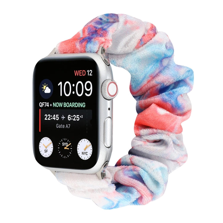 Flannel Hair Ring Replacement Strap Watchband, For Apple Watch Ultra 49mm / Series 8&7 45mm / SE 2&6&SE&5&4 44mm / 3&2&1 42mm, For Apple Watch Series 7 45mm / 6 & SE & 5 & 4 44mm / 3 & 2 & 1 42mm���������������������������������������������������������...
