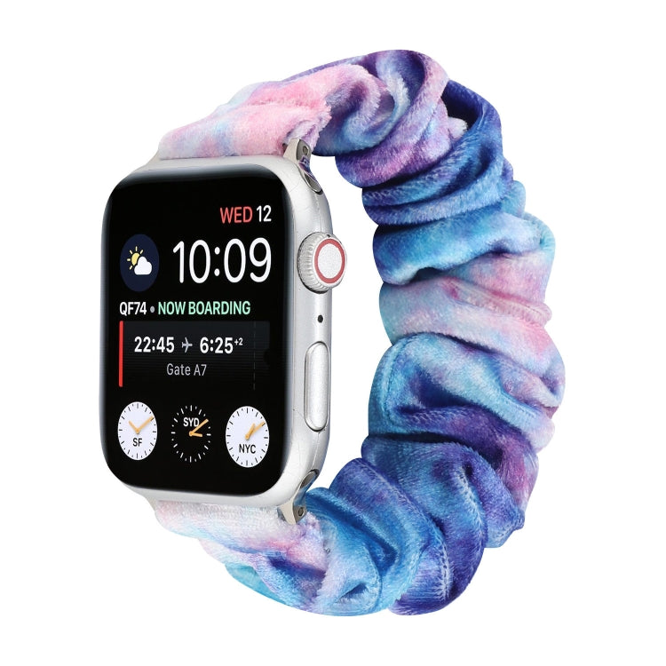 Flannel Hair Ring Replacement Strap Watchband, For Apple Watch Ultra 49mm / Series 8&7 45mm / SE 2&6&SE&5&4 44mm / 3&2&1 42mm, For Apple Watch Series 7 45mm / 6 & SE & 5 & 4 44mm / 3 & 2 & 1 42mm���������������������������������������������������������...