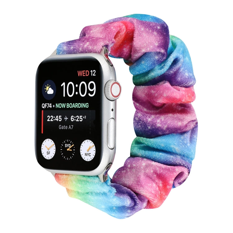 Flannel Hair Ring Replacement Strap Watchband, For Apple Watch Ultra 49mm / Series 8&7 45mm / SE 2&6&SE&5&4 44mm / 3&2&1 42mm, For Apple Watch Series 7 45mm / 6 & SE & 5 & 4 44mm / 3 & 2 & 1 42mm���������������������������������������������������������...