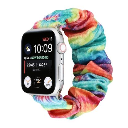 Flannel Hair Ring Replacement Strap Watchband, For Apple Watch Ultra 49mm / Series 8&7 45mm / SE 2&6&SE&5&4 44mm / 3&2&1 42mm, For Apple Watch Series 7 45mm / 6 & SE & 5 & 4 44mm / 3 & 2 & 1 42mm���������������������������������������������������������...