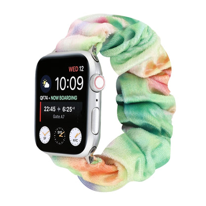 Flannel Hair Ring Replacement Strap Watchband, For Apple Watch Ultra 49mm / Series 8&7 45mm / SE 2&6&SE&5&4 44mm / 3&2&1 42mm, For Apple Watch Series 7 45mm / 6 & SE & 5 & 4 44mm / 3 & 2 & 1 42mm���������������������������������������������������������...
